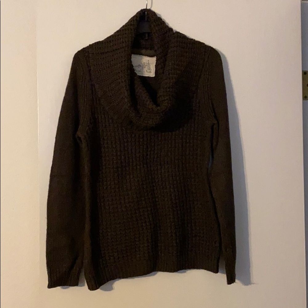 Anthropologie Cowl Neck sweater size L